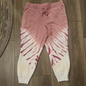 Torrid Blush and Ivory Tie-Dye Joggers